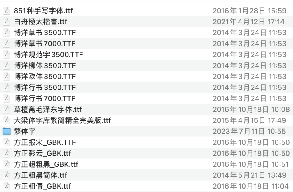 300多款字体打包免费分享（部分字体可以免费商用）-蚂蚁安全